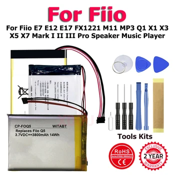 XDOU FiioE12 FiioQ1 AEC404677 Аккумулятор Для Fiio E7 E12 E17 FX1221 M11 MP3 Q1 X1 X3 X5 X7 Mark I II III Pro Динамик Музыкальный Плеер