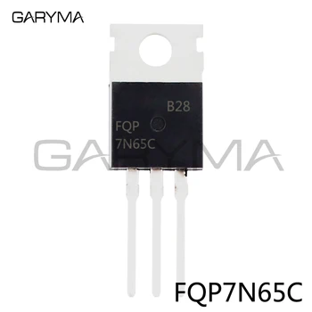 10шт FQP7N65C 7N65 N-канальный MOSFET TO-220AB