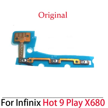 Для Infinix Hot 9 10 Lite Play X657 X657B X657C X680 X688 Переключатель Включения Выключения Питания Боковая Кнопка Регулировки громкости Гибкий Кабель