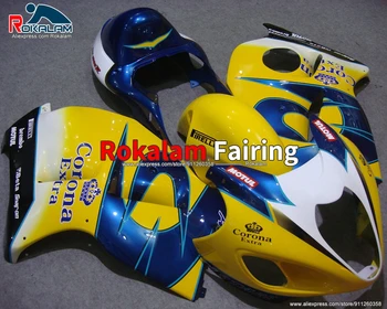 Для Suzuki Hayabusa GSXR1300 1999 2000 2001 2002 2003 2004 2005 2006 2007 Желто-синий комплект обтекателей для мотоциклов (литье под давлением)