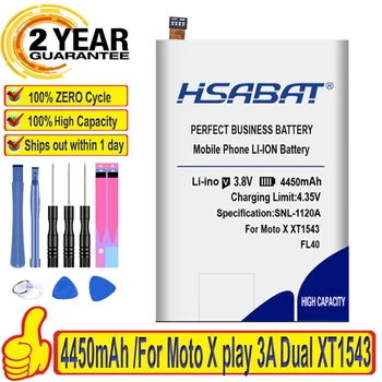 Аккумулятор HSABAT 4450mAh FL40 для Телефонов Motorola Moto X play 3A Dual XT1543 XT1544 XT1560 XT1561 XT1562 XT1563 XT1565
