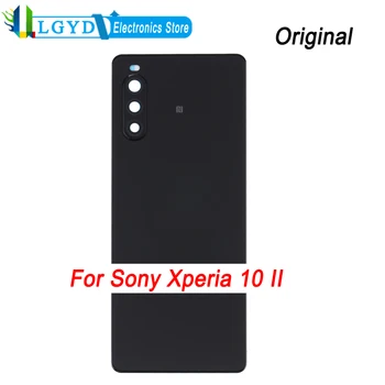 Оригинальная задняя крышка аккумулятора с отпечатком пальца для Sony Xperia 10 II