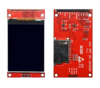 2,4-дюймовый 18-контактный 262K SPI TFT ЖК-экран с Адаптерной платой (Сенсорный/Без касания) COG ST7789V ILI9341V Drive IC 240 (RGB) * 320