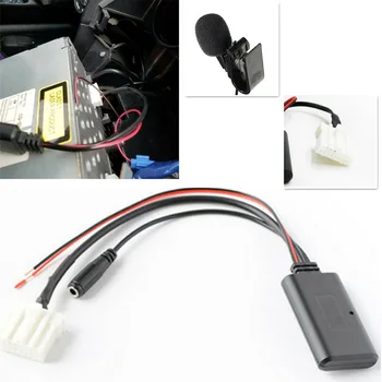 Автомобильный Адаптер аудиокабеля Bluetooth AUX Bluetooth mic для mazda 3 5 6 MX-5 RX-8 Стерео радио