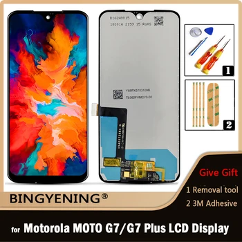 Для Motorola Moto G7 XT1962 полноэкранный ЖК-дисплей с сенсорным цифрователем в сборе для MOTO G7 Plus с заменой рамки