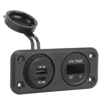 Автомобильный двухпортовый адаптер USB C для автомобильного телефона для грузовика, фургона, автобуса, лодки