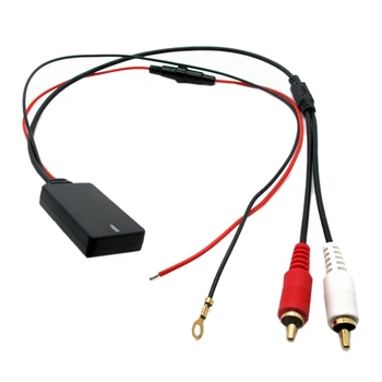 Универсальный модуль приемника Bluetooth AUX, 2 адаптера кабеля RCA, автомобильное радио, стерео, беспроводной o вход, воспроизведение музыки для грузовика, авто