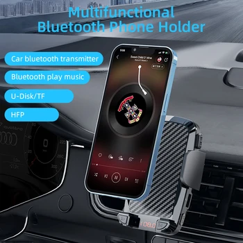 Bluetooth FM-передатчик Приемник Автомобильный комплект Mp3-плеер Радиоадаптер Универсальный Автомобильный Держатель телефона Вентиляционное Отверстие Зажимное Крепление Подставка для телефона