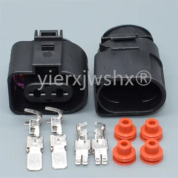 Yierxjwshx 1 комплект 2-контактный 6,3 мм автоматический штекер Герметичный корпус разъема для впрыска топлива 1J0973752 1J0973852 1J0 973 752 1J0 973 852