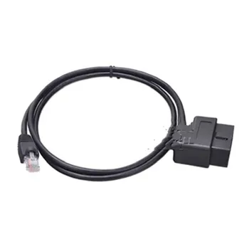 Автоматический ввод OBD2 в 16-контактный разъем сетевого кабеля с интерфейсом crystal head для BMW