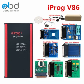 Программатор iProg V86 Поддерживает IMMO + Коррекцию odo + Сброс подушки безопасности Добавить Адаптер CAN / Kline iProg + v86 Заменить Carprog / Digiprog