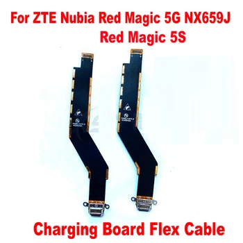 Оригинальный IC USB Порт Зарядное Устройство Плата Док-станции Быстрая Зарядка Гибкий Кабель Для ZTE Nubia Red Magic 5G 5S NX659J Зарядка Телефона