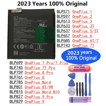 2023 Новый Оригинальный Аккумулятор Для телефона OnePlus 1 2 3 3T 5 5T 6 6T 7 Pro 7Pro 7Plus Plus 7T Pro 8 Pro 8T 9R Nord N10 9 Pro