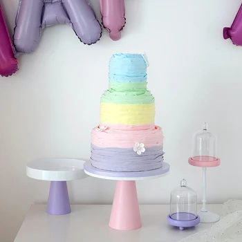 Красочные подставки для тортов для детей, инструменты для украшения детского душа, торта на день рождения, посуды для кексов, десертов, тарелок для свадебных принадлежностей