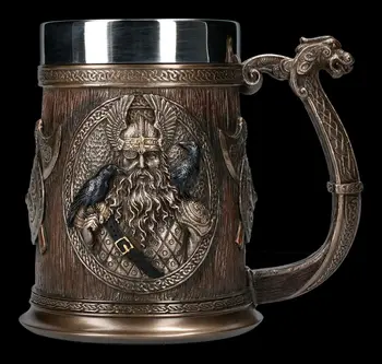 Новая европейская Средневековая Винтажная Пивная чашка Персонализированная кружка Викингов, большая емкость, ретро-чашка для воды, кофейная чашка из скандинавской мифологии
