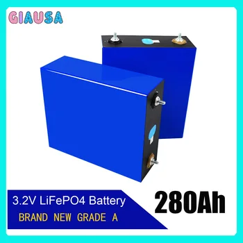 Солнечная батарея Lifepo4 3,2 В, 280Ah, литий-железо-фосфатный аккумулятор для 12 В, 24 В, 48 В, лодка, гольф-кар, фургон, вилочный погрузчик