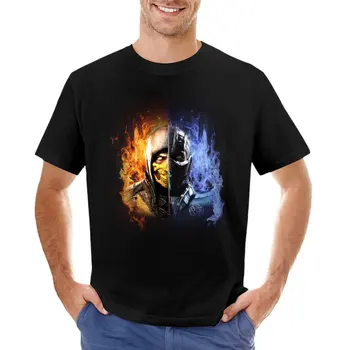 Футболка Mortal Kombat X, топы больших размеров, футболки оверсайз, футболки на заказ, мужские футболки с длинным рукавом