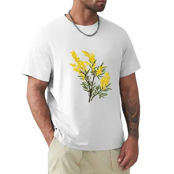 Футболка с цветочным узором из золотой плетенки и Австралии, пустые футболки, рубашки с животным принтом для мальчиков, футболки, корейская модная футболка для мужчин