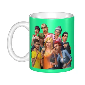 Изготовленная на заказ кружка Funny Family Life The Sims, керамическая чашка для чая и кофе с молоком