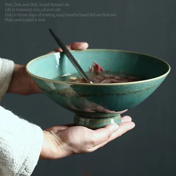 Миска для лапши в японском стиле Ajisen Ramen миска бытовая керамическая креативная миска для шляпы коммерческая большая миска для супа миска для говяжьей лапши